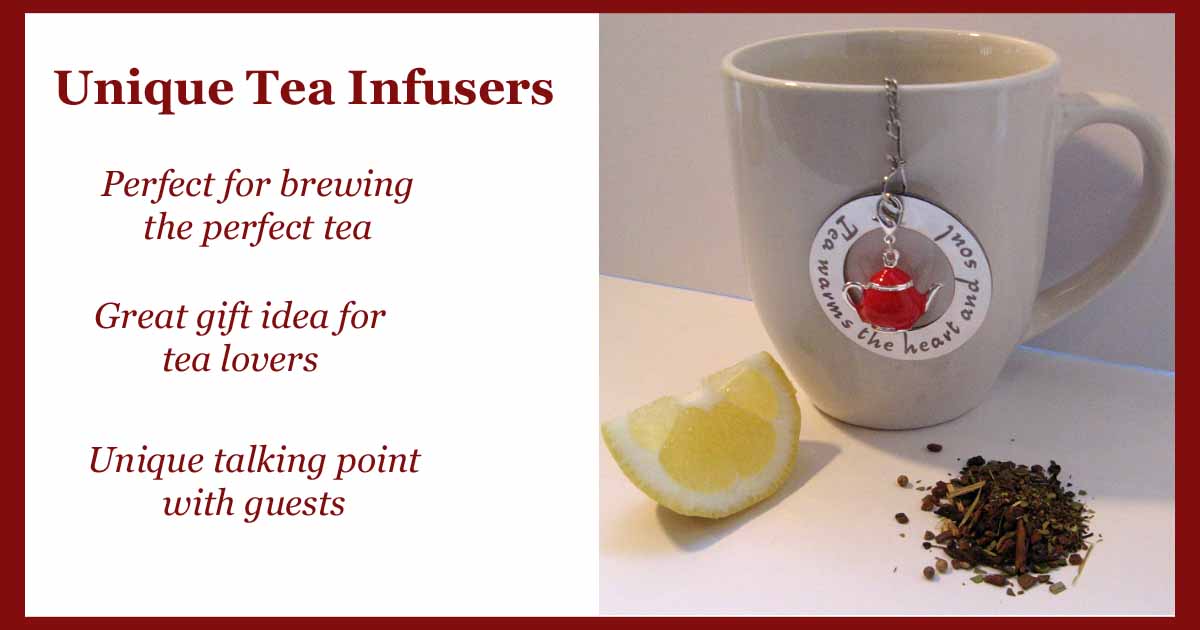 Unique tea infusers are great for brewing the perfect cup of tea, perfect gift idea for tea lovers and unique talking points for guests.