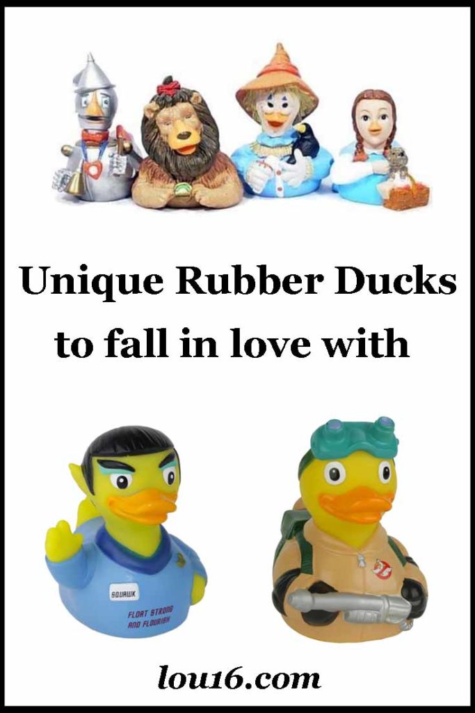 Cool collection of unique rubber ducks crossed with celebrities - what every bathtub needs!