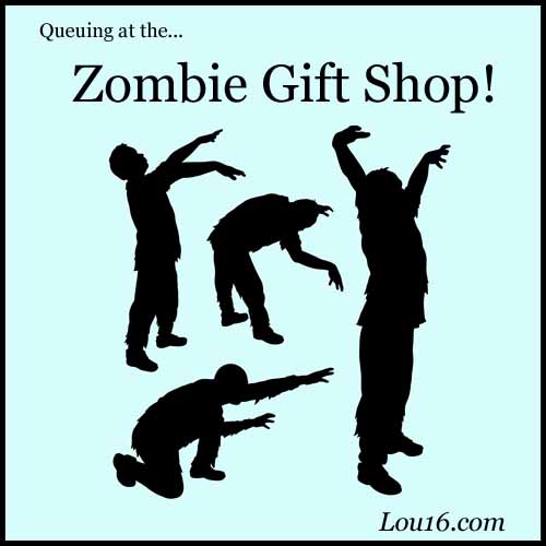 Queuing at the Zombie Gift Shop