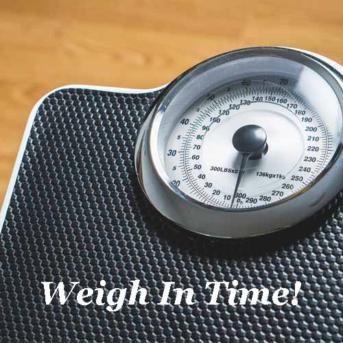 weigh in time - great weight loss
