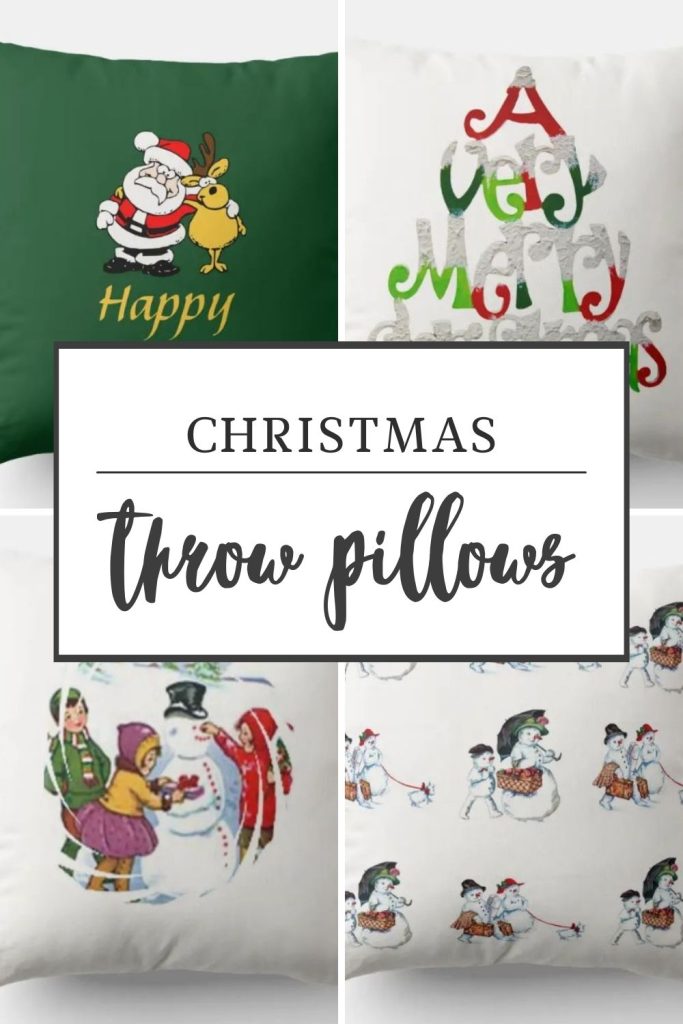 Christmas throw pillows add a lovely touch of festive cheer to your home decor